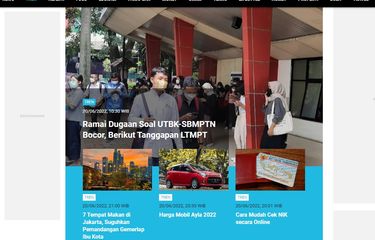 POPULER TREN] Ramai Soal UTBK-SBMPTN Bocor | Kronologi Pelecehan ...