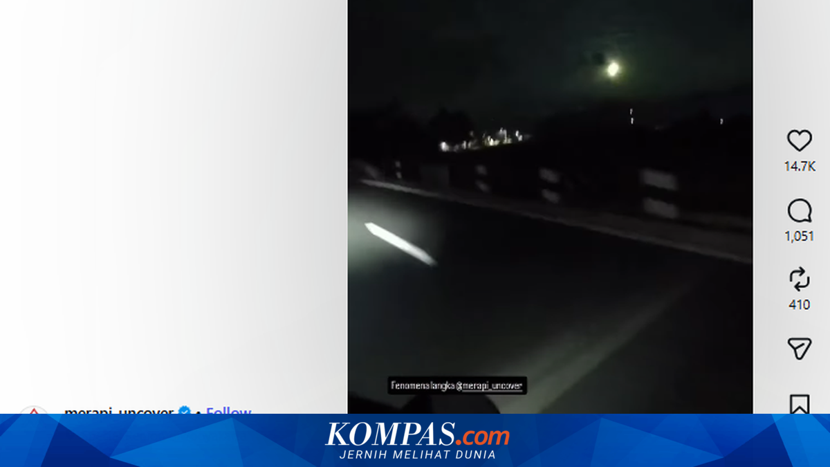 Viral Meteor Hijau Melintas di Langit Yogyakarta, Ini Penjelasan pakar
