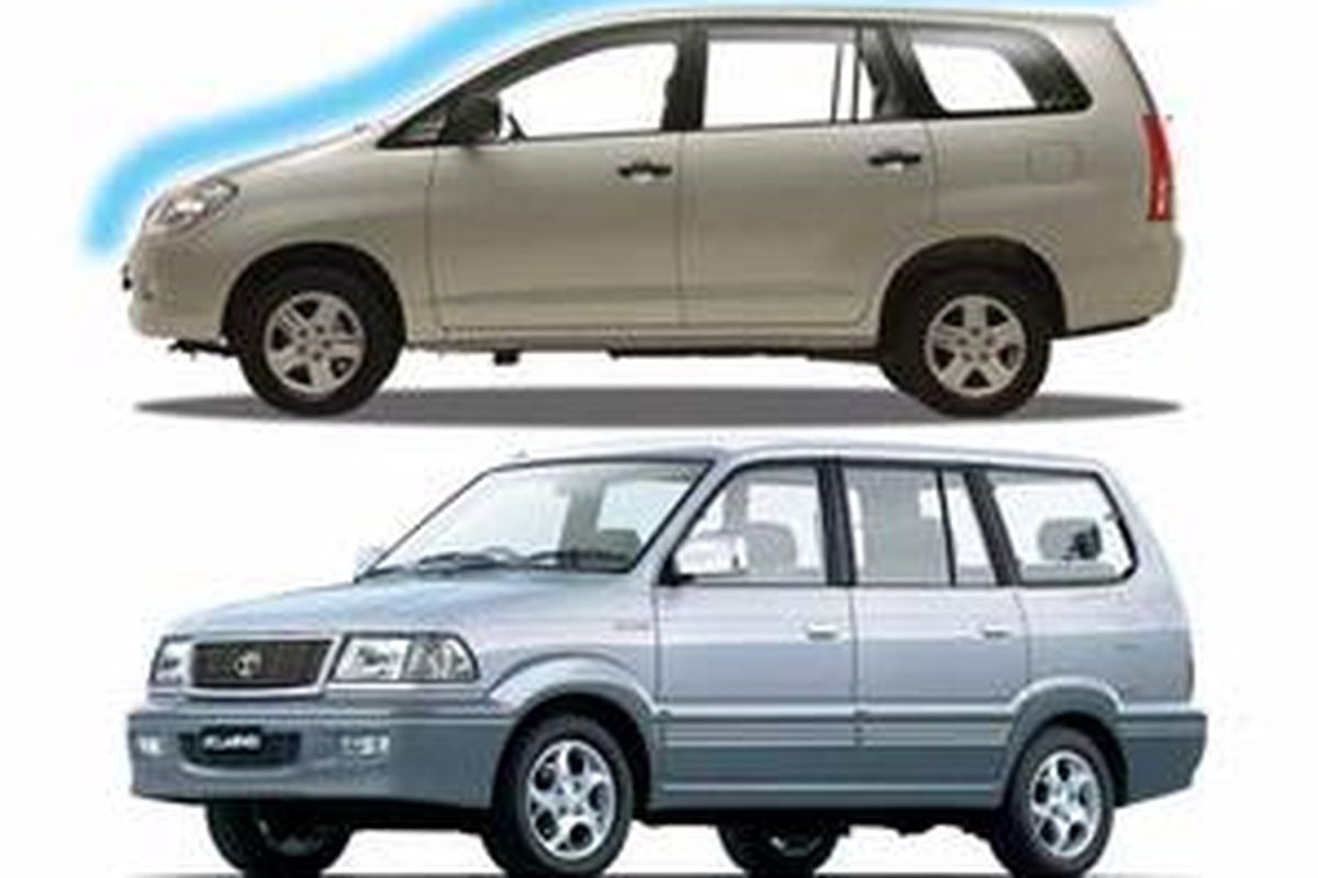 Innova lebih aerodinamis berkat bentuk bodi yang landai dan permukaan  rata atau mulus.