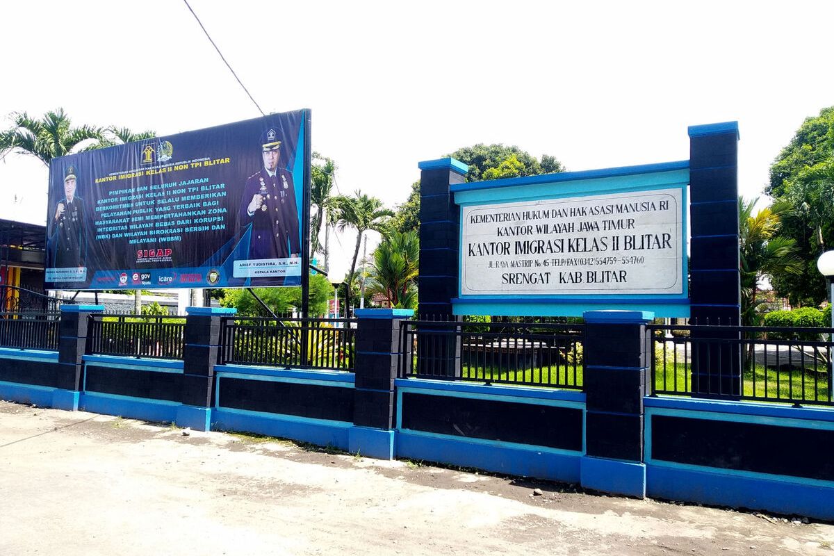 Kantor Imigrasi Kelas II Blitar di Kecamatan Srengat, Kabupaten Blitar