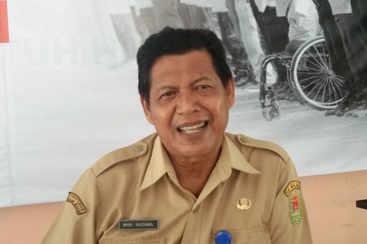 Kabid Kedaruratan dan Logistik Badan Penanggulangan BPBD Kabupaten Magelang, MHD Muzamil saat memberikan keterangan, Senin (8/1/2024).