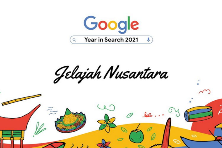Ilustrasi Google Year in Search 2021.