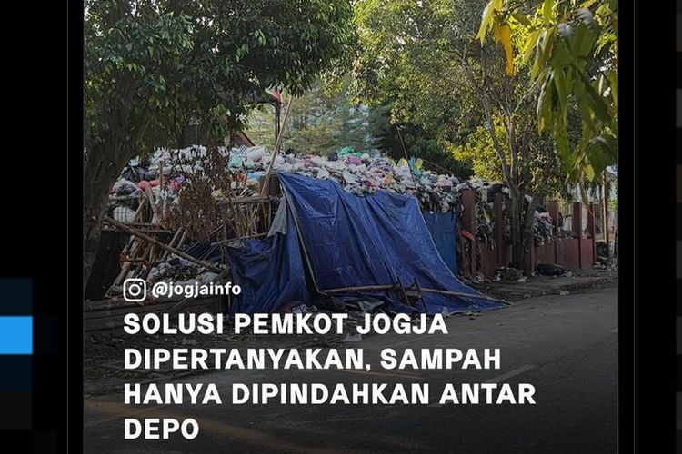 Pemkot Yogya Disebut Hanya Pindahkan Sampah Antar Depo, Ini Kata DLH