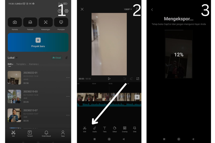 cara membuat video WhatsApp status dengan diiringi musik