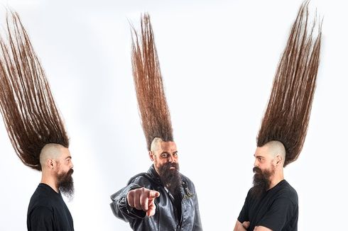 Setinggi 108 cm, Rambut Mohawk Ini Pecahkan Rekor Dunia