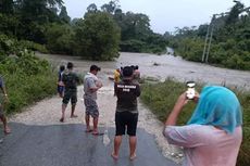 Sungai di Bonggo Meluap, Akses Jayapura-Sarmi Terputus