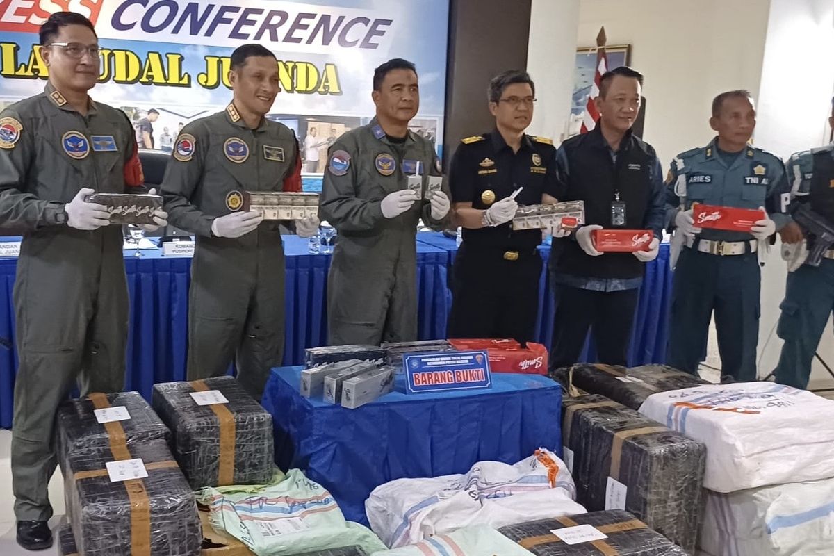 Barang bukti rokok tanpa cukai, Jumat (16/5/2025).