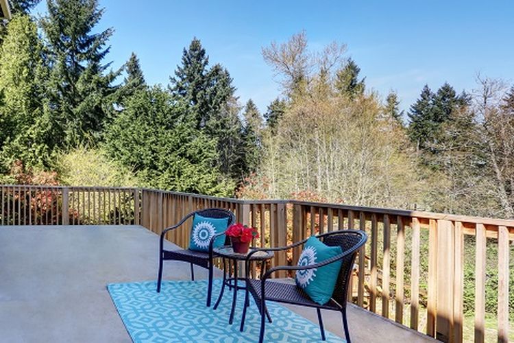 Ilustrasi teras, ilustrasi karpet, ilustrasi halaman, ilustrasi karpet outdoor, ilustrasi furnitur outdoor.