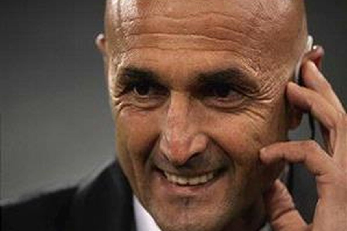 Pelatih AS Roma, Luciano Spalletti.