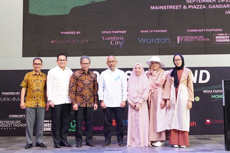 Pembukaan acara Modest Fashion Founders Fund Celebration Days di mal Gandaria City Jakarta (20/9/2019).