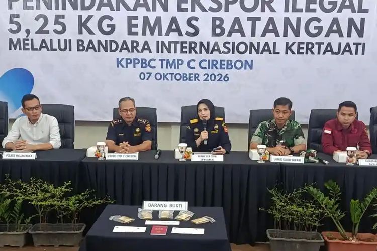 Penyelundupan Emas 5,25 Kg Senilai Rp 12 Miliar ke Thailand Lewat Kertajati, 2 Orang Jadi Tersangka