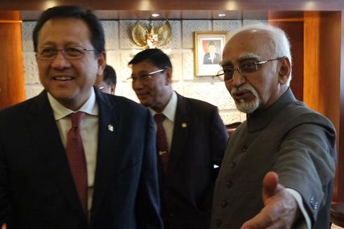 Pimpinan DPD RI menerima Kunjungan Wakil Presiden India