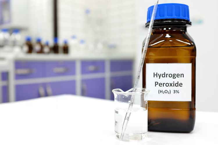 Ilustrasi hidrogen peroksida.