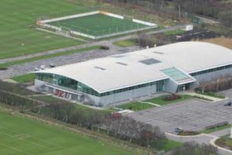 Komplek latihan Manchester United di Carrington. 