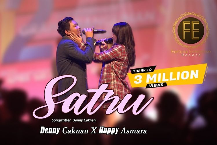 Thumbnail YouTube Satru ? Denny Caknan ft. Happy Asmara