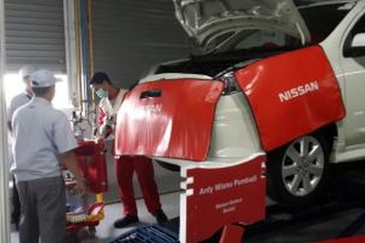 Seluruh bengkel resmi Nissan-Datsun dilengkapi dengan alat canggih.