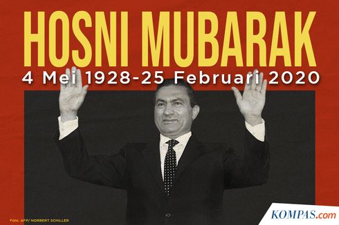 INFOGRAFIK: Perjalanan Karier Mantan Presiden Mesir Hosni Mubarak