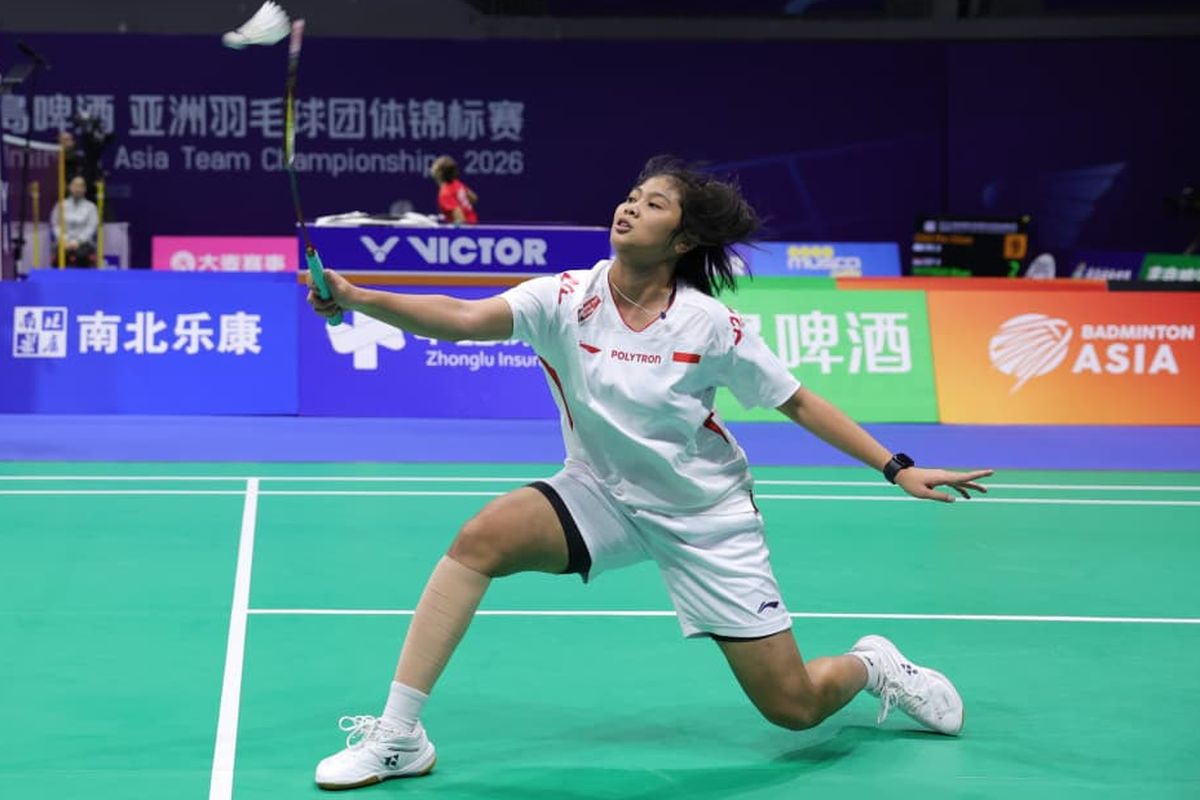Thalita Ramadhani Bawa Indonesia Unggul 2-1 atas Kanada di Piala Uber 2026