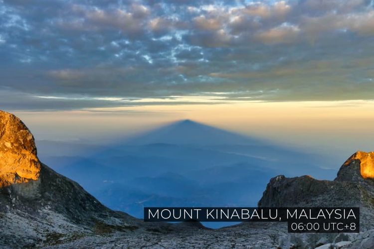 Matahari terbit di Gunung Kinabalu, Malaysia