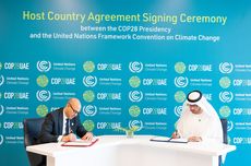 COP28 dan UNFCCC Tanda Tangani Perjanjian Tuan Rumah
