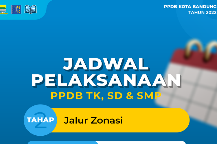 Informasi lengkap PPDB Kota Bandung TK, SD dan SMP Tahun 2022 jalur zonasi.
