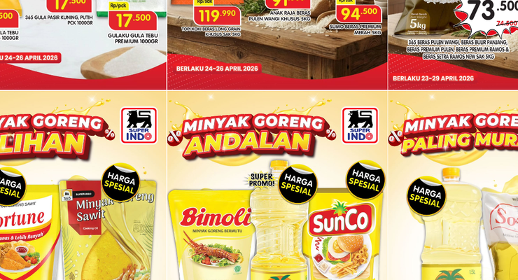 Promo Superindo Hari Ini 27 Juni 2026, Minyak Goreng 2L Turun Harga Mulai 39.900