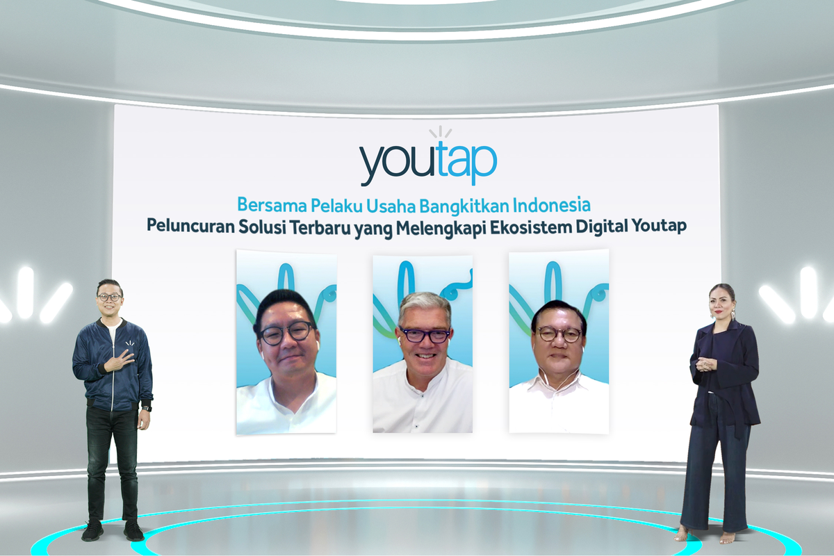CEO Youtap Herman dalam peluncuran fitur secara virtual, Rabu (27/10/2021). (Tangkapan layar)