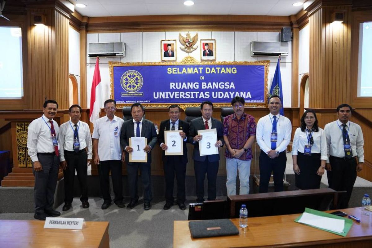 Senat Universitas Udayana tetapkan tiga calon rektor periode 2024-2028