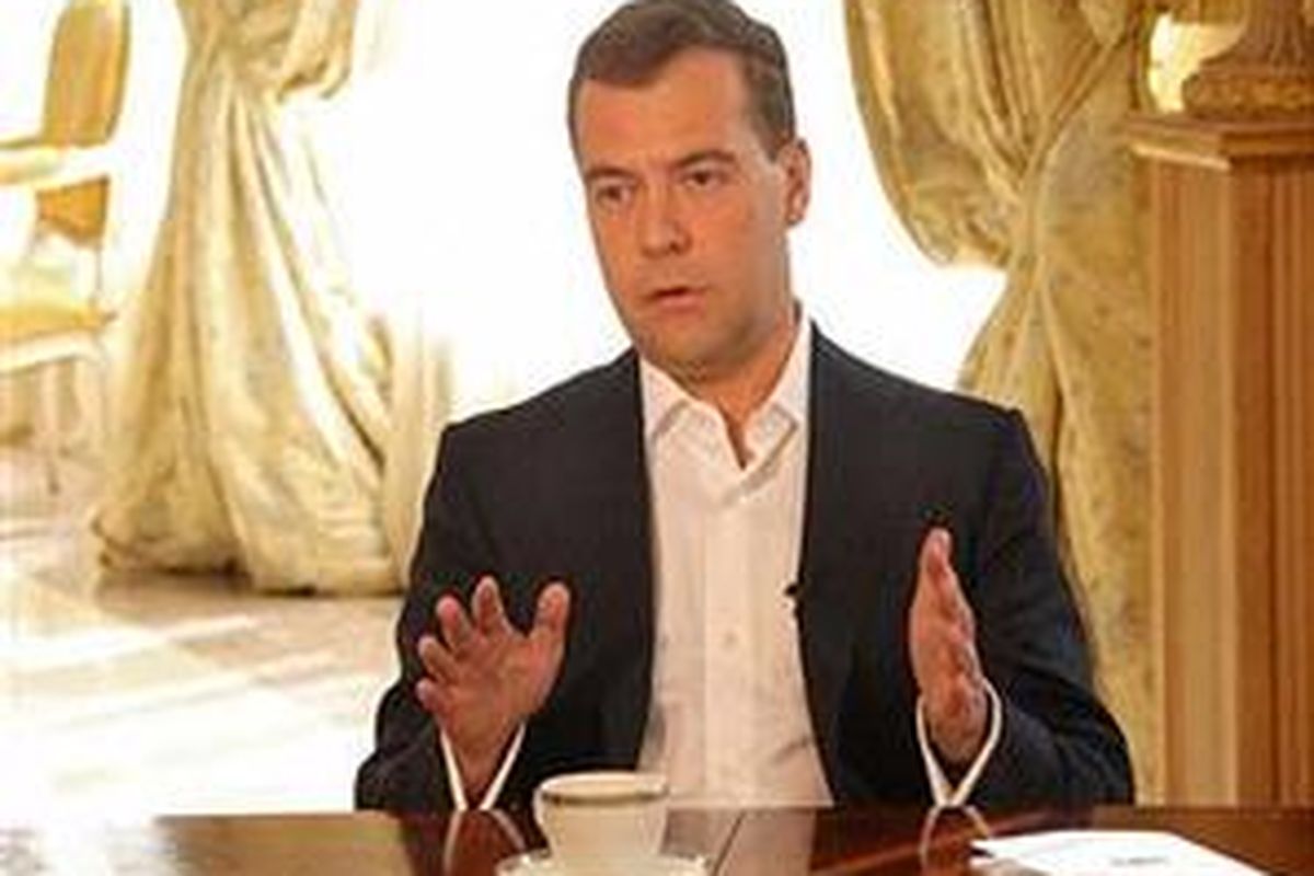 Presiden Rusia Dmitry Medvedev