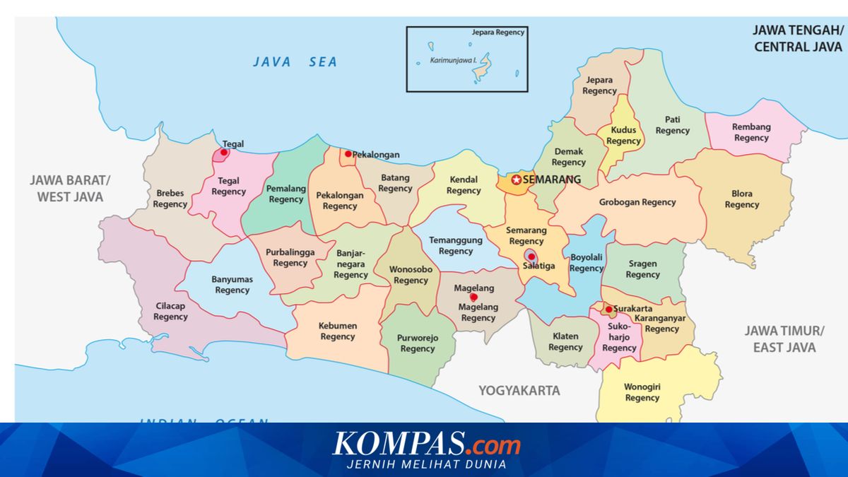 Daftar Kabupaten dan Kota di Jawa Tengah