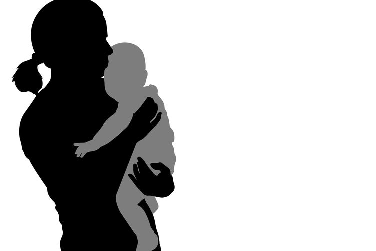 Ilustrasi ibu dan bayi. Angka kematian ibu dan bayi.