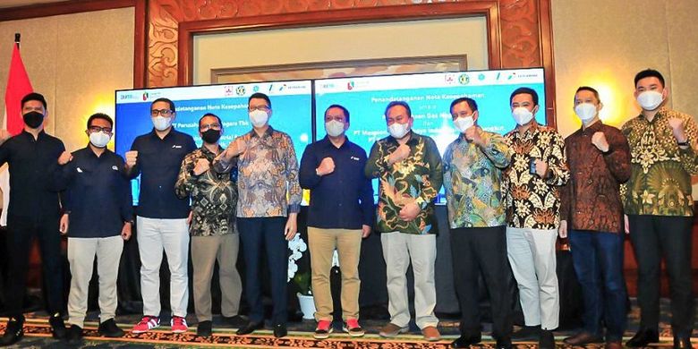 Memorandum of Understanding (MoU) & Head of Agreement (HOA) (Perjanjian) kerjasama bisnis gas bumi,  penyediaan pasokan dan infrastruktur gas bumi untuk kawasan industri di Jawa Timur antara PGN dan 4 kawasan industri  diteken pada Kamis (27/01/2022).
