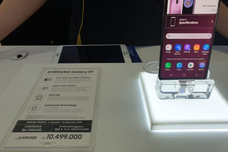 Galaxy S9 turun harga dari Rp 11.499.000 menjadi Rp 10.499.000