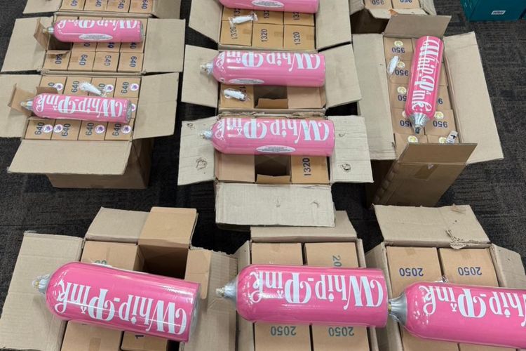 Bareskrim Bongkar Produksi dan Peredaran Whip Pink, 9 Orang Ditangkap