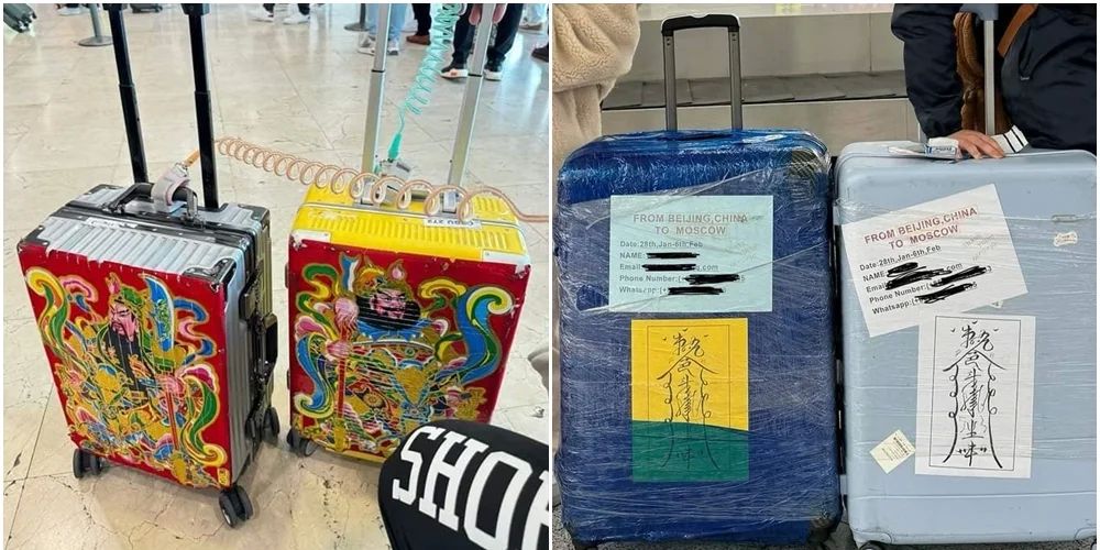 Warga China Pasang Poster Dewa dan Gambar Jimat agar Koper Tak Dicuri di Bandara