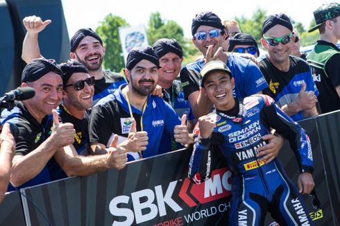 Pakai Blangkon, Galang Start Terdepan di WorldSSP300 Misano