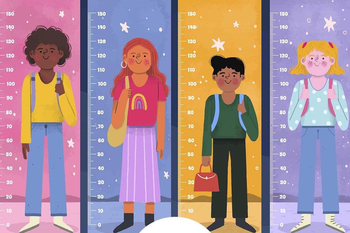 Ilustrasi stunting pada anak.