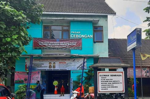 Tutup 3 Hari, Pasar Cebongan Sleman Disemprot Disinfektan