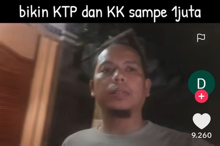 Dede Gantana warga Kecamatan Dayeuhkolot, Kabupaten Bandung, Jawa Barat datang ke kediama Gubernur Jawa Barat Dedi Mulyadi untuk mengadukan kasus pungli pembuatan KTP dan KK, Kamis (23/10/2025)