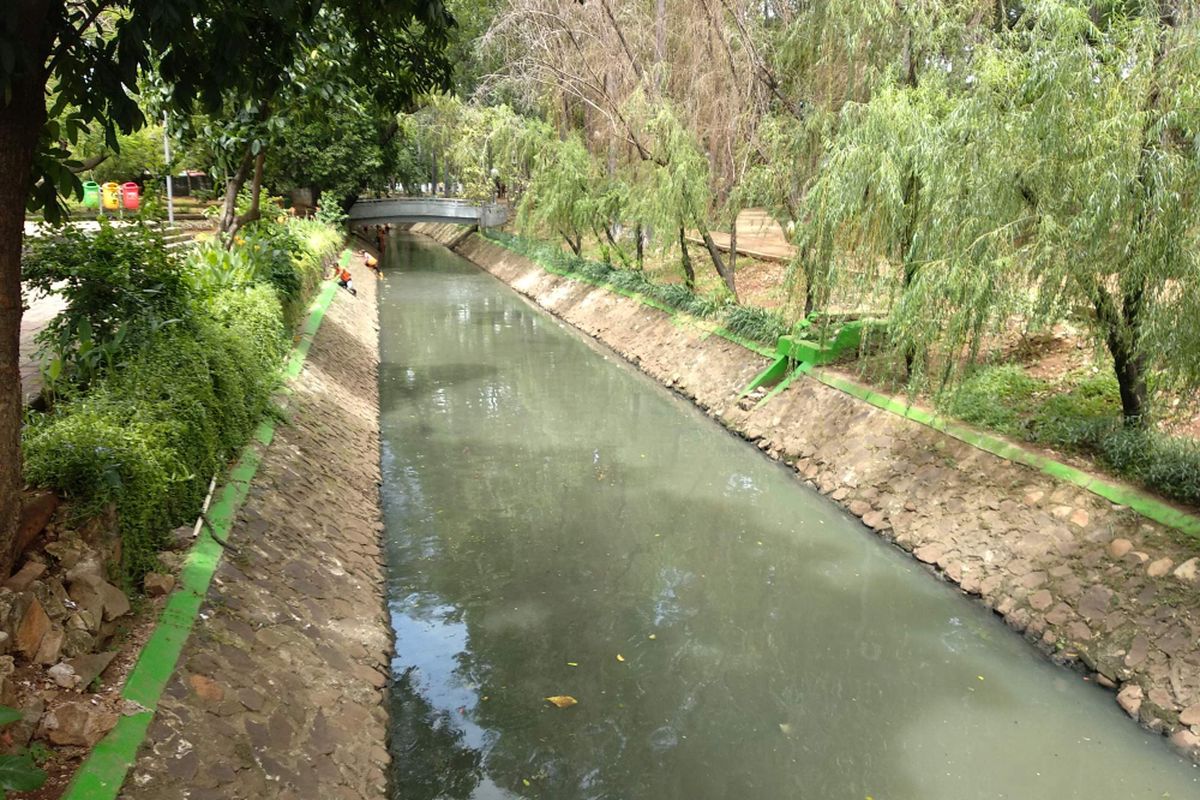 Kondisi Taman Honda di Tebet, Jakarta Selatan, Kamis (3/1/2019).