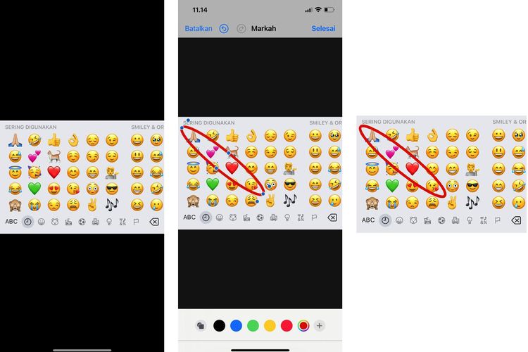 Ilustrasi cara membuat emoji untuk ramal kondisi 2023.