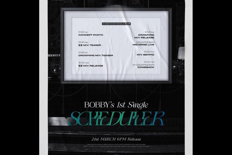 Pada 13 Maret 2023, Bobby iKON meluncurkan jadwal untuk singel solonya yang akan datang berjidul ?S.i.R.