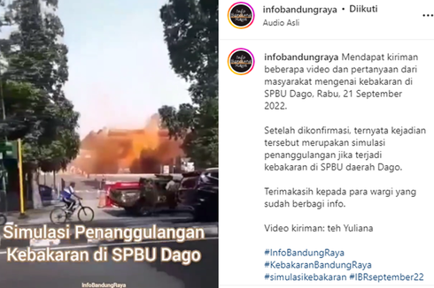 Beredar Video Bernarasi SPBU di Dago Bandung Kebakaran, Ini Penjelasan Pertamina