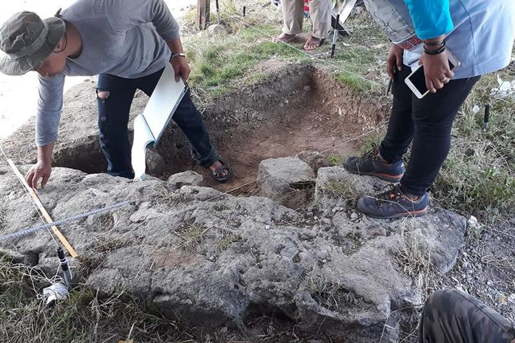 Struktur Benteng Nassau yang berada di kawasanAsarama Polisi Polres Kota Gorontalo ditemukan tim peneliti dari Balai Arkeologi Sulawesi Utara