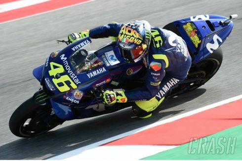 Valentino Rossi Malu Tak Raih Podium di MotoGP San Marino