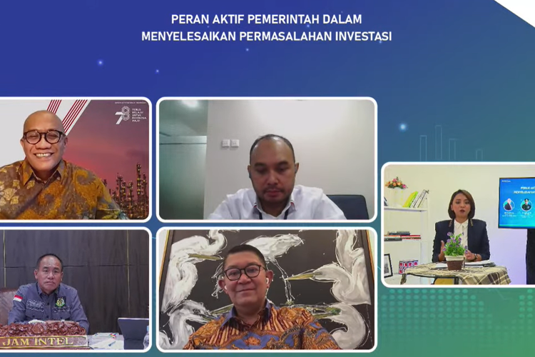 Kementerian Investasi/BKPM menyelenggarakan acara web seminar (webinar) bertajuk Peran Aktif Pemerintah dalam Menyelesaikan Permasalahan Investasi melalui live streaming di YouTube Kementerian Investasi/BKPM, Rabu (26/10/2022).