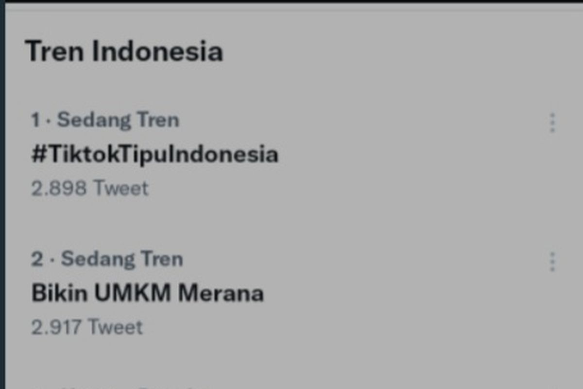 Tagar TikTokTipuIndonesia viral di sosial media Twitter yang mana para pelaku UMKM mengeluhkan soal Shadowban hingga pencairan uang yang lama.