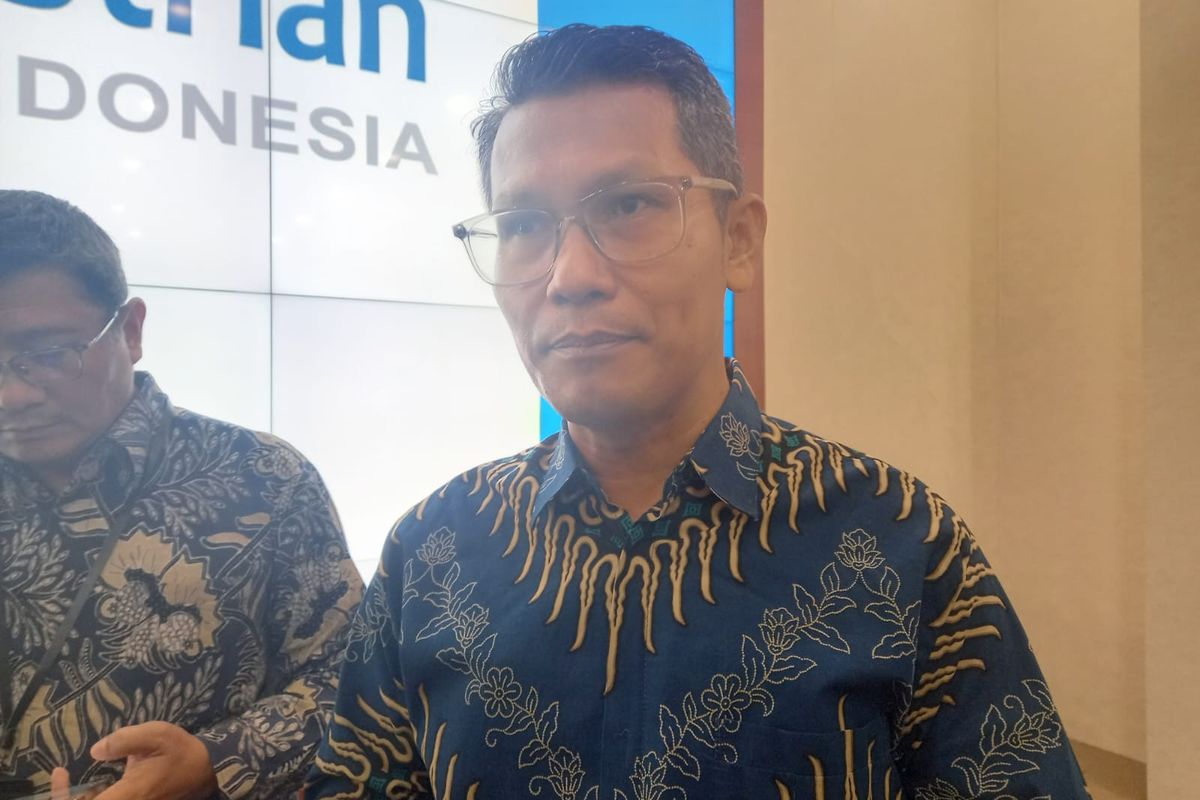 Juru Bicara Kementerian Perindustrian (Kemenperin) Febri Hendri Antoni Arif saat ditemui di Kantor Kemenperin, Jalan Gatot Subroto, Jakarta Selatan, Rabu (31/5/2023).