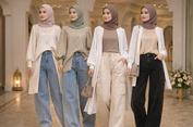 Ide Padukan Baggy Jeans dengan Busana Muslim untuk Baju Lebaran 2026, Tetap Sopan tapi Stylish