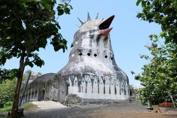 Bukit Doa Rhema or also known as Dove Hill, Chicken Church, or Bird Church, which is located in Magelang, Central Java.